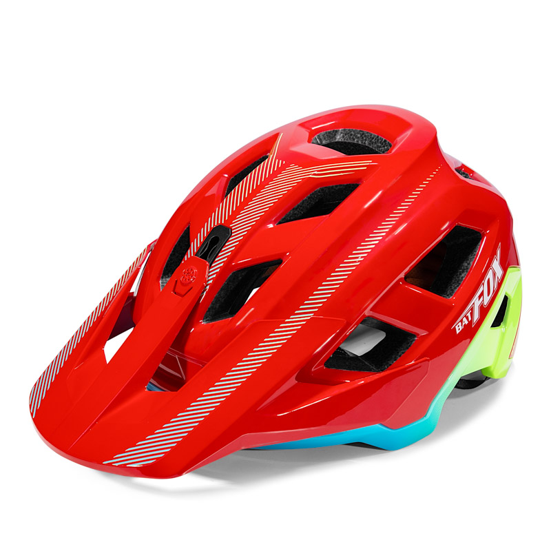 Vibrant Color Mountain Bike Helmet Shockproof Breathable Adjustable Bicycle Safety Helmet