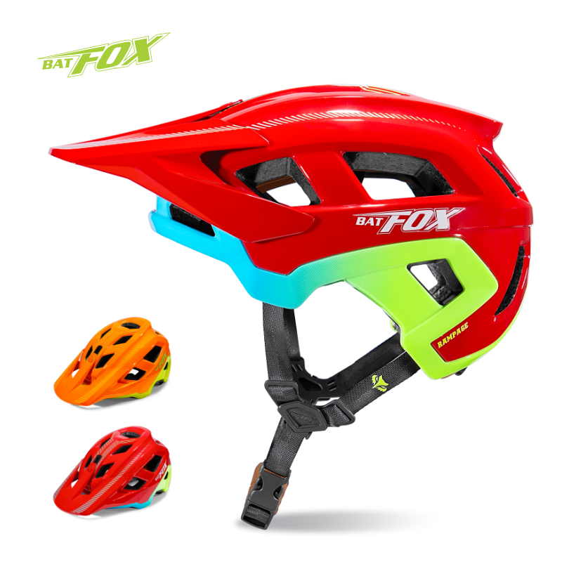 Vibrant Color Mountain Bike Helmet Shockproof Breathable Adjustable Bicycle Safety Helmet