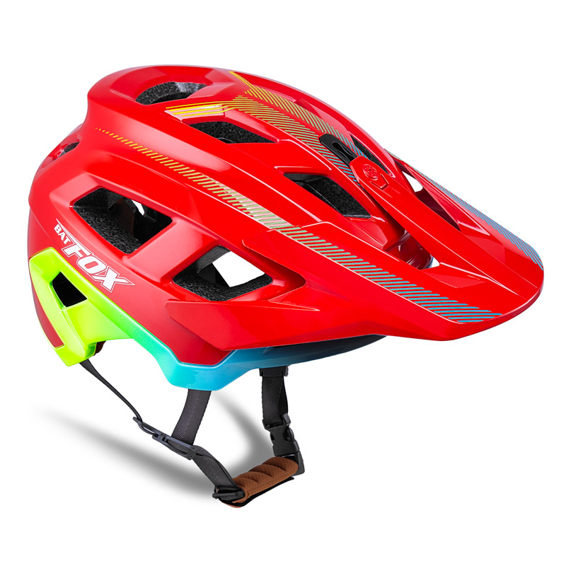 Vibrant Color Mountain Bike Helmet Shockproof Breathable Adjustable Bicycle Safety Helmet