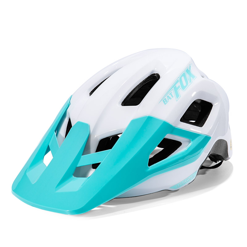 Two Tone Gradient Glossy Bike Helmet Adjustable Breathable Adult Cycling Safety Helmet