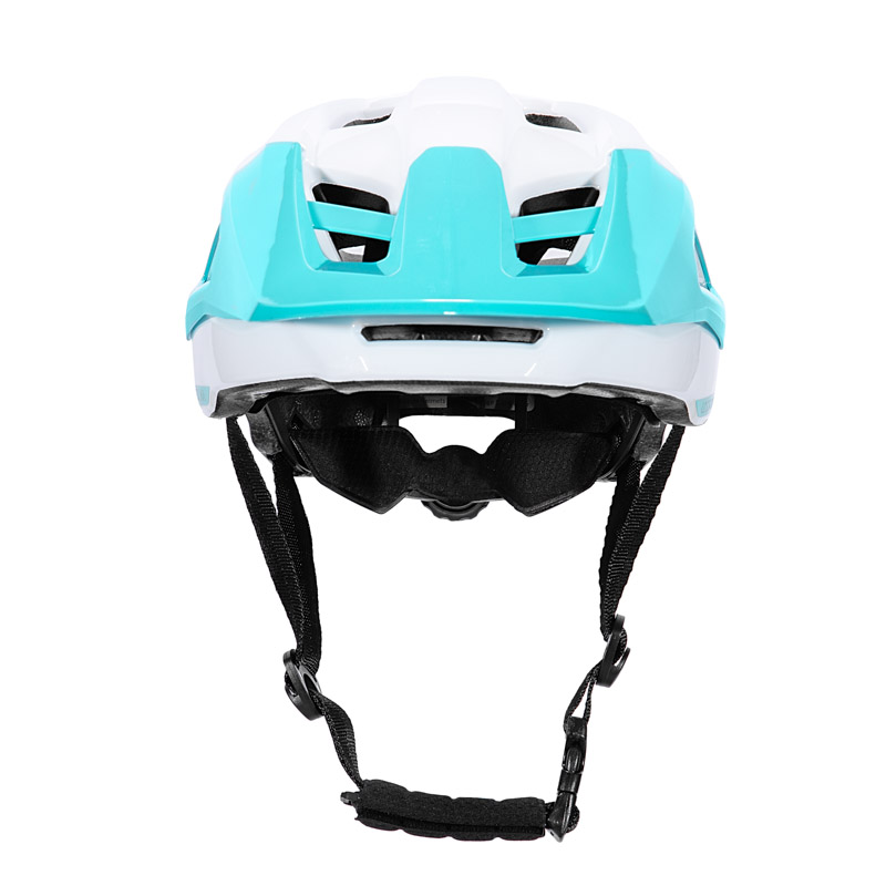 Two Tone Gradient Glossy Bike Helmet Adjustable Breathable Adult Cycling Safety Helmet