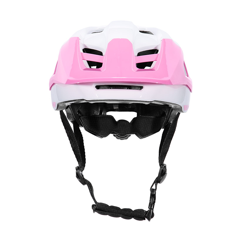 Two Tone Gradient Glossy Bike Helmet Adjustable Breathable Adult Cycling Safety Helmet