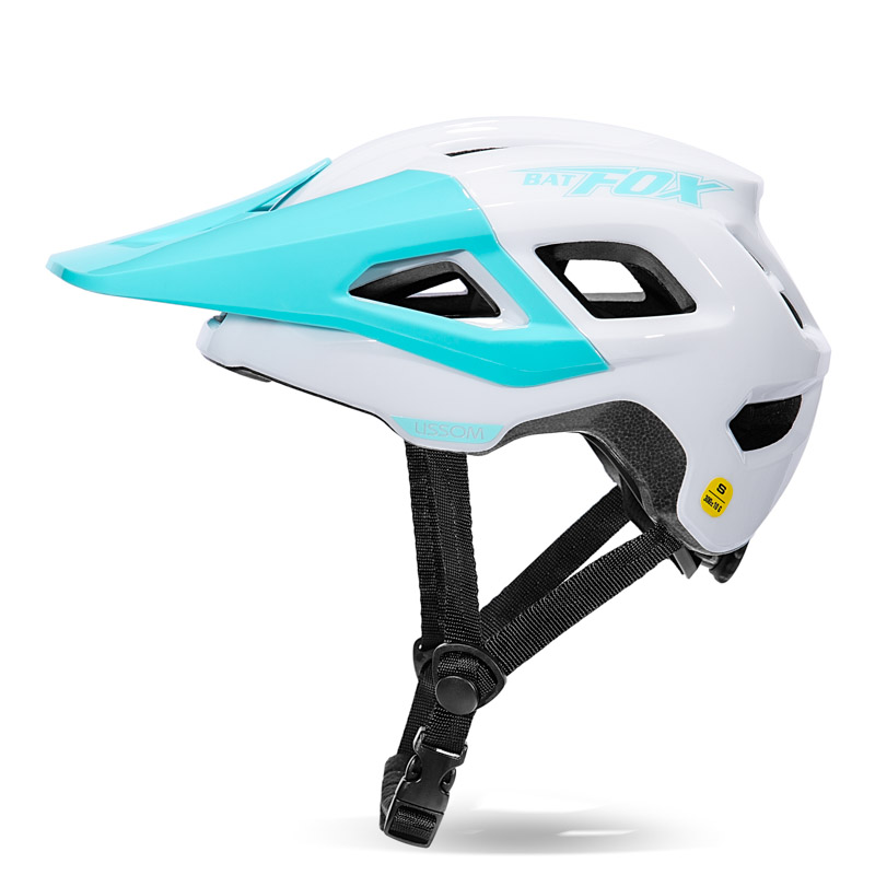 Two Tone Gradient Glossy Bike Helmet Adjustable Breathable Adult Cycling Safety Helmet